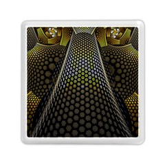 Fractal Hexagon Geometry Hexagonal Memory Card Reader (square) by Mariart