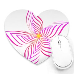 Petal Flower Heart Mousepads