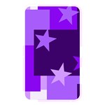 Purple Stars Pattern Shape Memory Card Reader (Rectangular) Front