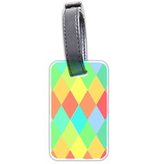 Low Poly Triangles Luggage Tags (two Sides) by Pakrebo