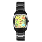 Cute Sketch Child Graphic Funny Stainless Steel Barrel Watch Front