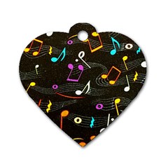 Fabric Cloth Textile Clothing Dog Tag Heart (one Side) by Pakrebo