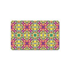 Triangle Mosaic Pattern Repeating Magnet (name Card) by Mariart