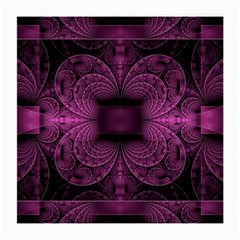 Fractal Magenta Pattern Geometry Medium Glasses Cloth