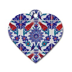 Art Artistic Ceramic Colorful Dog Tag Heart (one Side) by Pakrebo