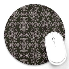 Line Geometry Pattern Geometric Round Mousepads by Pakrebo