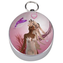 Wonderful Fairy With Feather Hair Silver Compasses by FantasyWorld7