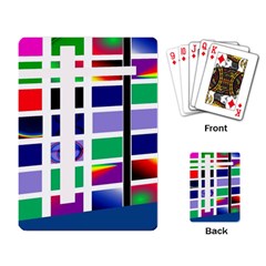 Color Graffiti Pattern Geometric Playing Cards Single Design by Pakrebo