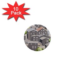 Village Place Portugal Landscape 1  Mini Magnet (10 Pack)  by Pakrebo