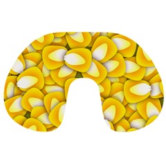 Pattern Background Corn Kernels Travel Neck Pillows by Pakrebo