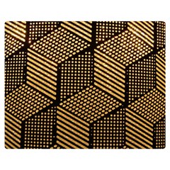 Cubes Light Geometry Shines Double Sided Flano Blanket (medium)  by Pakrebo