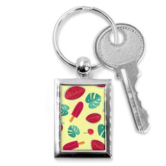 Watermelon Leaves Strawberry Key Chains (rectangle) 