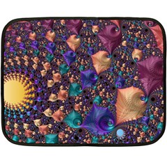 Pattern Art Ornament Fractal Fleece Blanket (mini) by Pakrebo