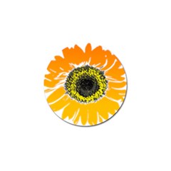 Sunflower Flower Yellow Orange Golf Ball Marker (10 Pack) by Mariart