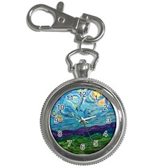 A Very Very Starry Night Key Chain Watches by arwwearableart