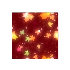 Leaf Leaves Bokeh Background Satin Bandana Scarf by Mariart
