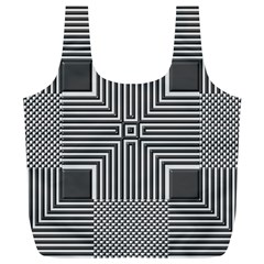 Construction Background Geometric Full Print Recycle Bag (xl) by Pakrebo