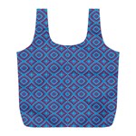 Background  Geometric Pattern Full Print Recycle Bag (L) Back