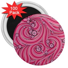 Pattern Doodle Design Drawing 3  Magnets (100 Pack) by Pakrebo