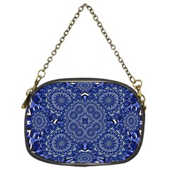 Farbenpracht Kaleidoscope Blue Chain Purse (one Side) by Pakrebo