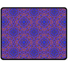 Tile Background Image Pattern Purple Blue Fleece Blanket (medium) 