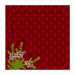 Vivid Burgundy & Heather Medium Glasses Cloth by WensdaiAmbrose