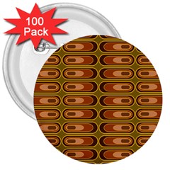 Zappwaits Retro 3  Buttons (100 Pack)  by zappwaits