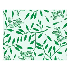 Leaves Foliage Green Wallpaper Double Sided Flano Blanket (large) 