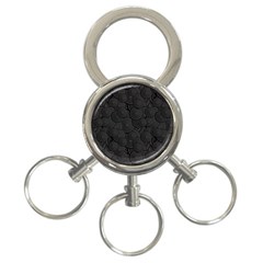 Hypnotic Black And White 3-ring Key Chains by retrotoomoderndesigns