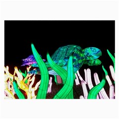 Dragon Lights Turtle Large Glasses Cloth by Riverwoman