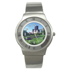 Lurie Garden Salvia River Stainless Steel Watch by Riverwoman