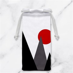 Geometric Landscape Jewelry Bag by Valentinaart