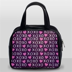 Xo Valentines Day Pattern Classic Handbag (two Sides) by Valentinaart