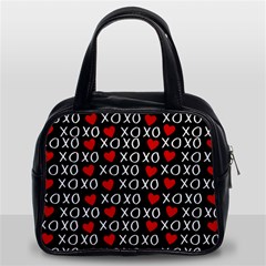 Xo Valentines Day Pattern Classic Handbag (two Sides) by Valentinaart