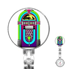 Jukebox Music Music Player Stainless Steel Nurses Watch by Wegoenart