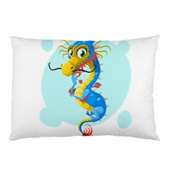 Dragon Chinese Blue Mustache China Pillow Case (two Sides)