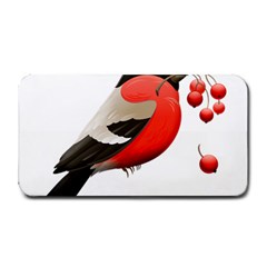 Red Robin Berry Red Berries Bird Medium Bar Mats by Wegoenart