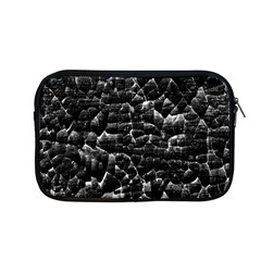 Black And White Grunge Cracked Abstract Print Apple Macbook Pro 13  Zipper Case by dflcprintsclothing