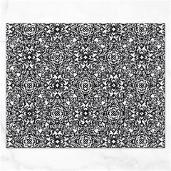 Black White Geometric Background Rectangular Jigsaw Puzzl
