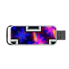 Box Abstract Frame Square Portable Usb Flash (one Side) by Pakrebo