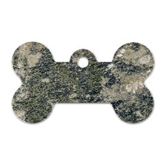 Grunge Camo Print Design Dog Tag Bone (one Side) by dflcprintsclothing