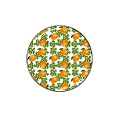 Citrus Tropical Orange White Hat Clip Ball Marker by snowwhitegirl