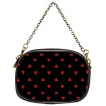 Candy Apple Black Pattern Chain Purse (One Side) Front