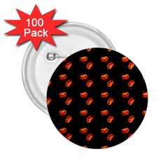 Kawaii Pumpkin Black 2 25  Buttons (100 Pack)  by snowwhitegirl