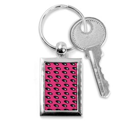 Eyes Dark Pink Key Chains (rectangle) 