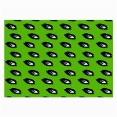 Eyes Green Large Glasses Cloth by snowwhitegirl