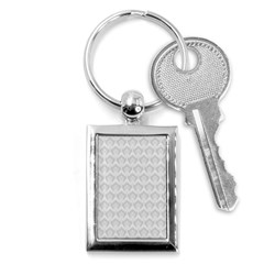 Damask Grey Key Chains (rectangle) 