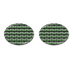 Green Cassette Cufflinks (oval) by snowwhitegirl