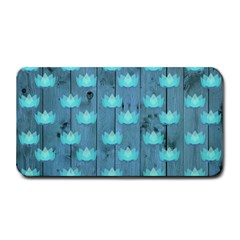 Zen Lotus Wood Wall Blue Medium Bar Mats by snowwhitegirl