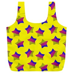 Ombre Glitter  Star Pattern Full Print Recycle Bag (xl) by snowwhitegirl